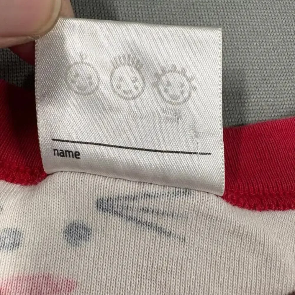 Hanna Andersson Pajama Top Kids 5 Pink Red Good Holiday Cat Organic Cotton